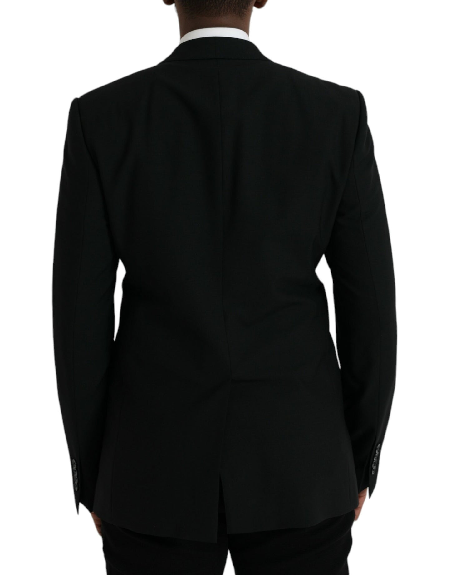 Dolce &amp; Gabbana Black Crown Bee MARTINI Single Breasted Coat Blazer