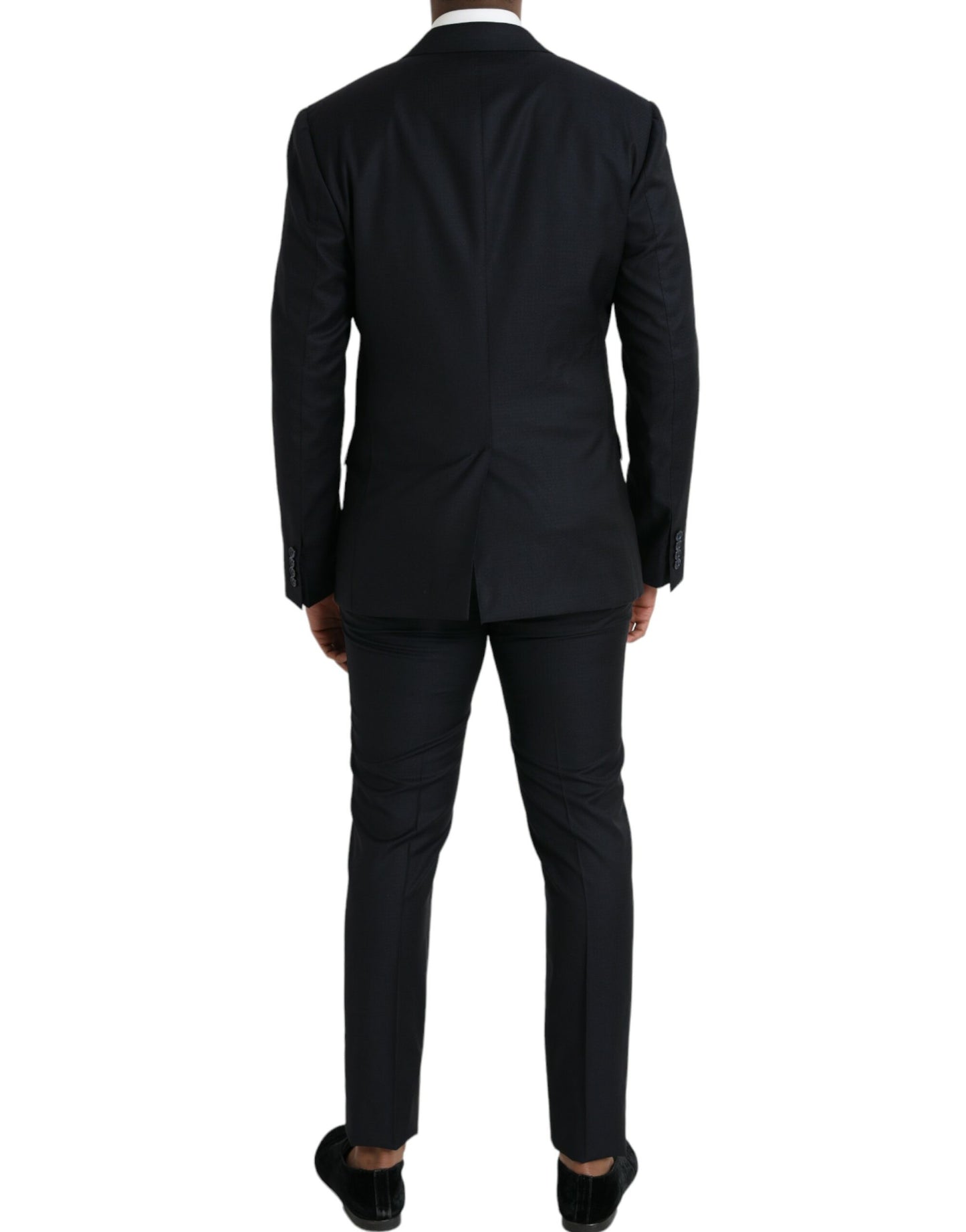 Dolce &amp; Gabbana Dark Blue Wool Suit NAPOLI Formal 2 Piece Suit