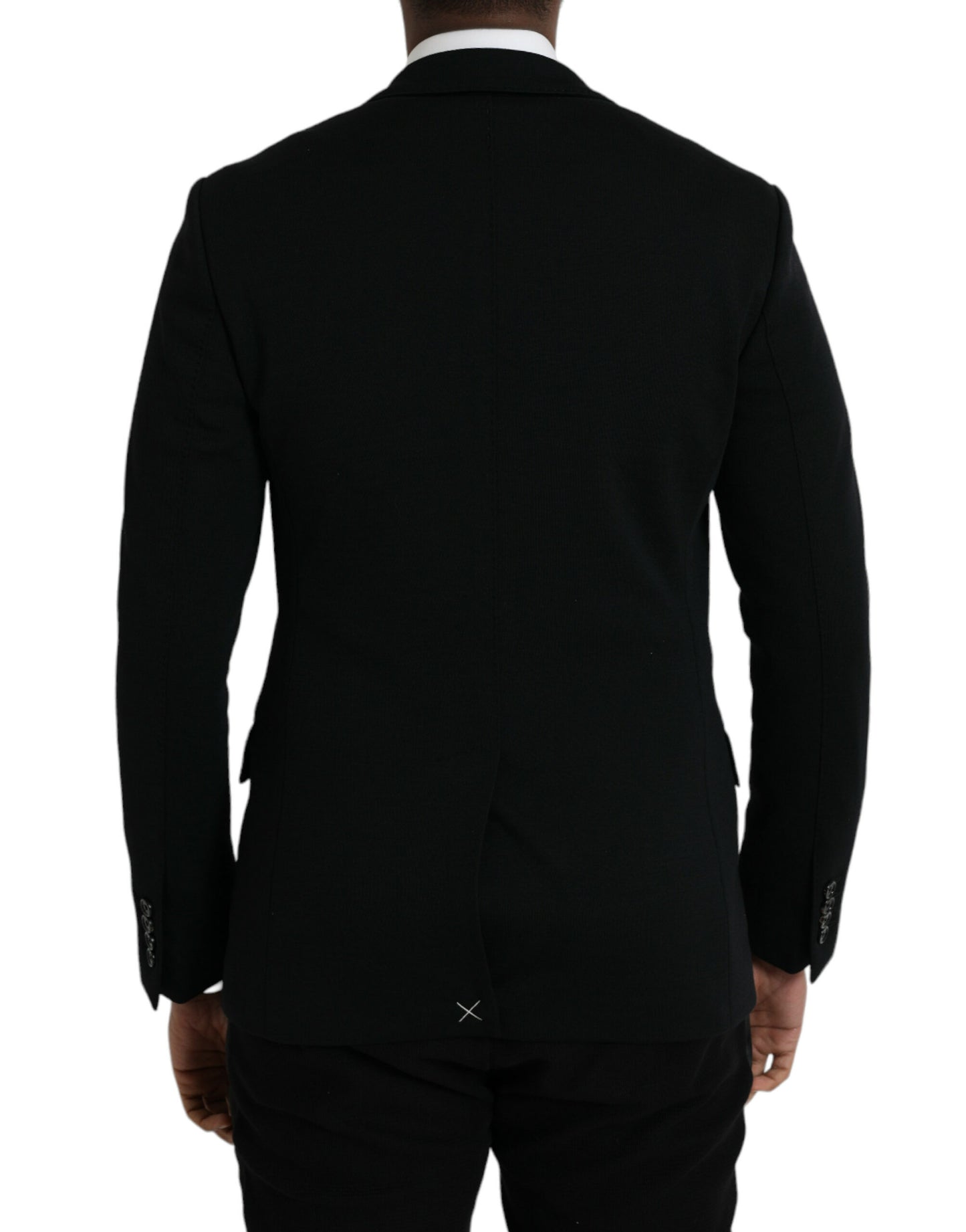 Dolce &amp; Gabbana Black Single-Breasted Wool Suit (2 Pieces)