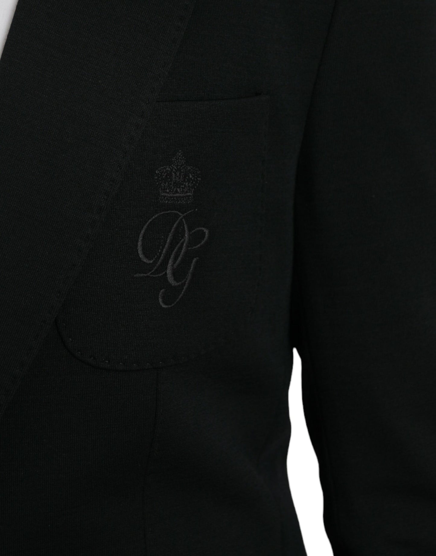 Dolce &amp; Gabbana Black Single-Breasted Wool Suit (2 Pieces)