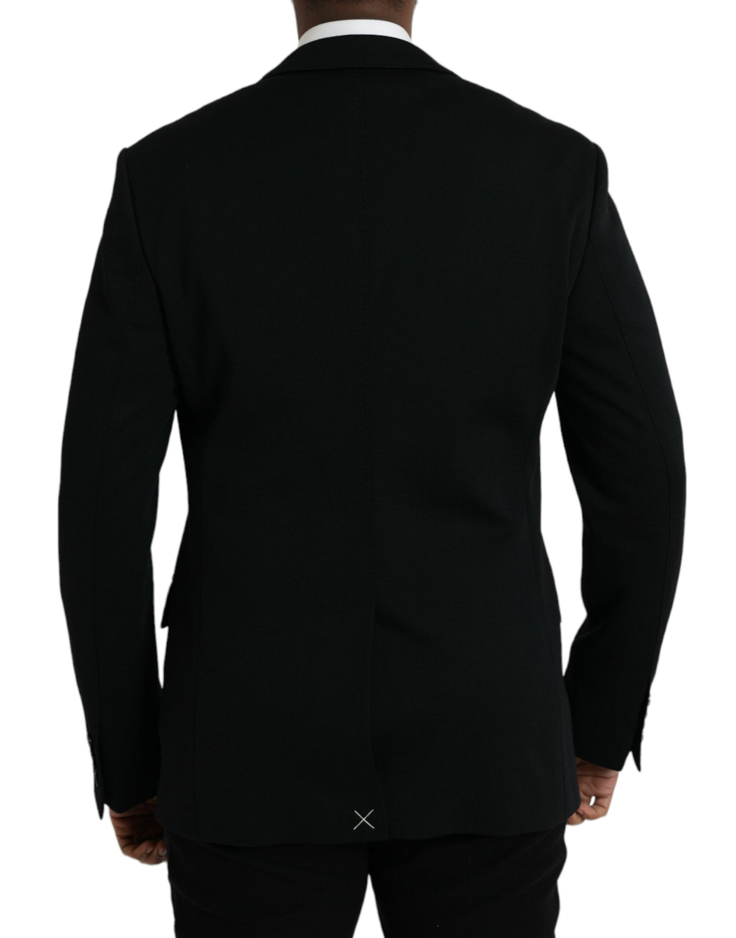 Dolce &amp; Gabbana Black Single Breasted Wool Coat Blazer