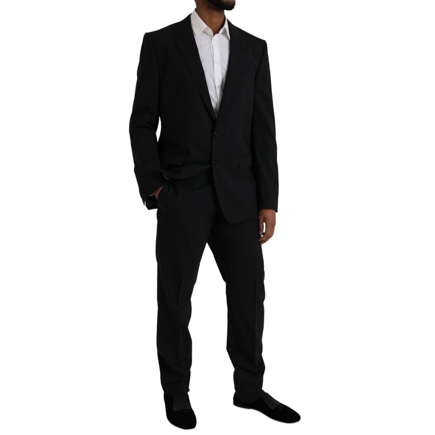 Dolce &amp; Gabbana Black MARTINI Wool Formal 2 Piece Suit