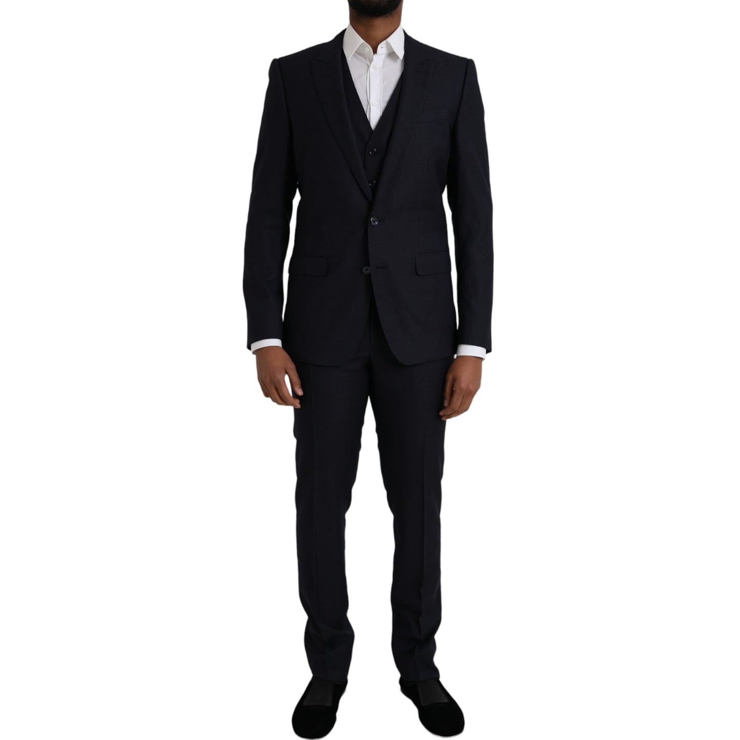 Dolce &amp; Gabbana Blue Fantasy MARTINI Formal 3 Piece Suit