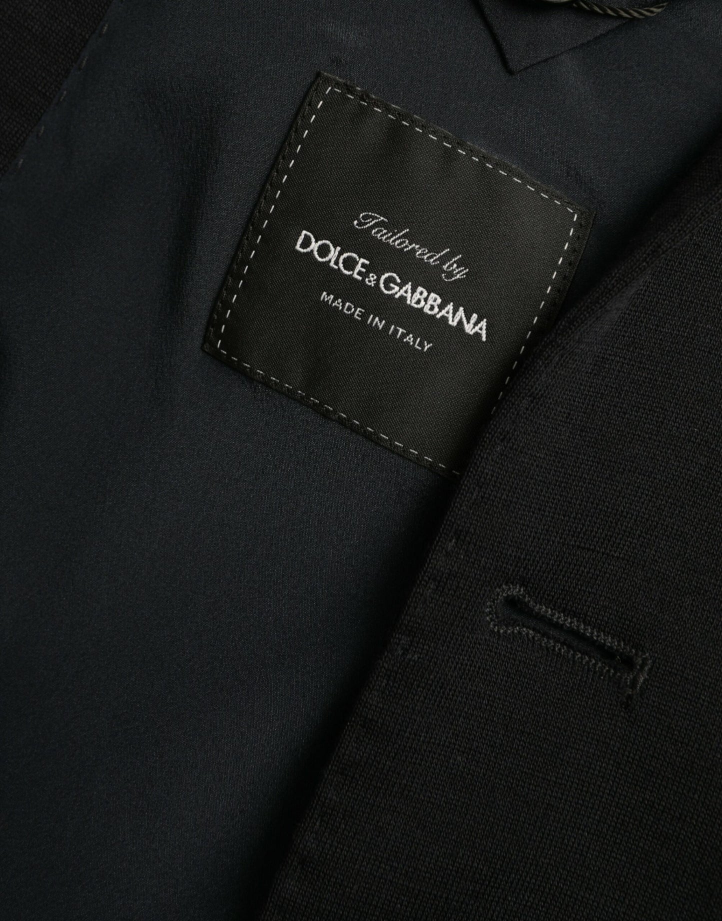 Dolce &amp; Gabbana Black Single Breasted Wool Coat Blazer