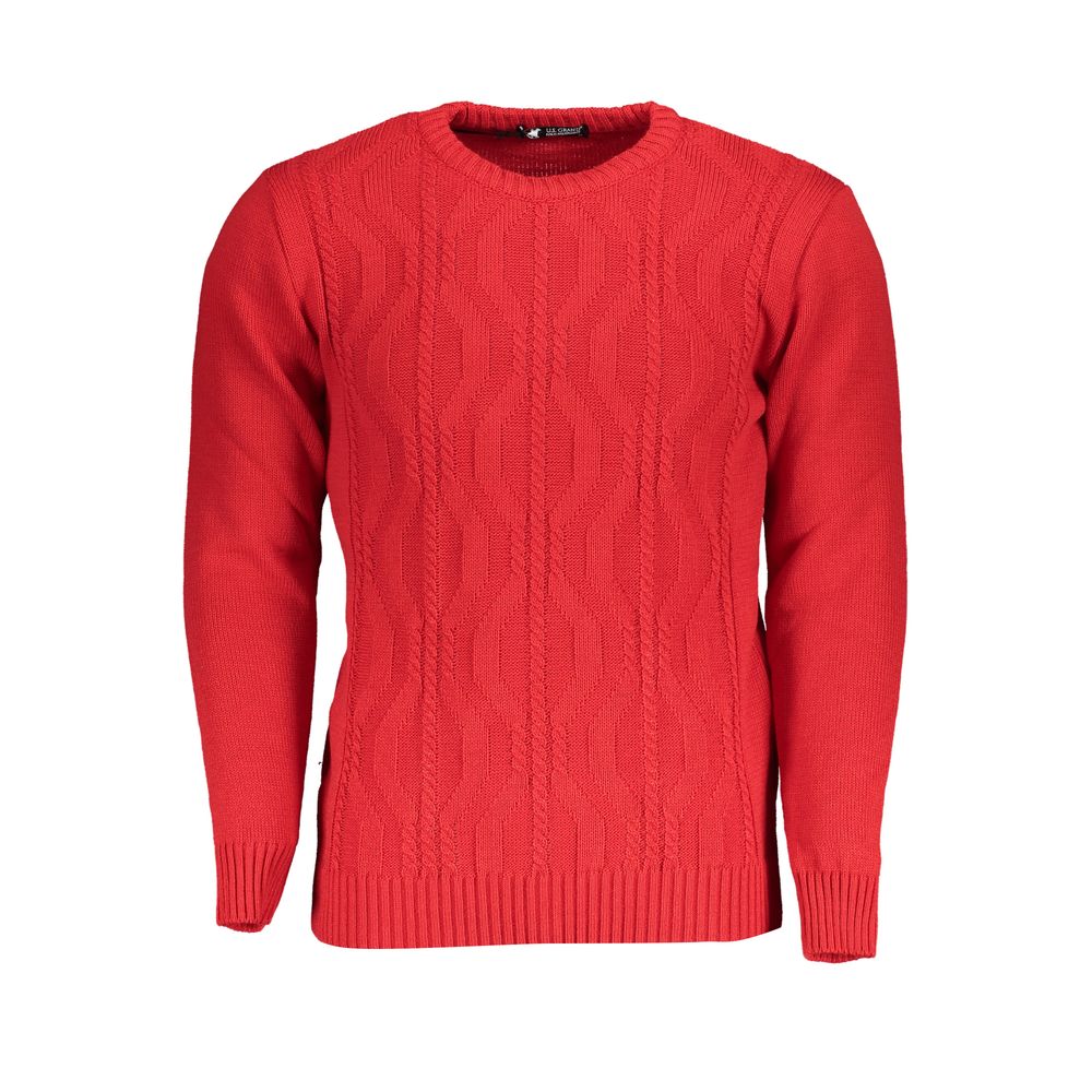 US Grand Polo Red Fabric Sweater