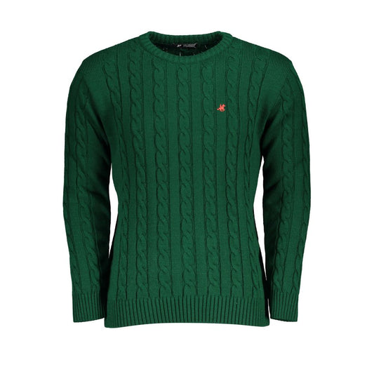 US Grand Polo Green Fabric Sweater