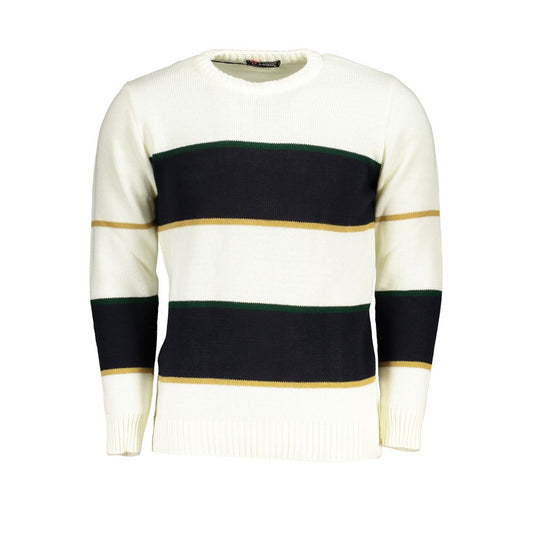 US Grand Polo White Fabric Sweater