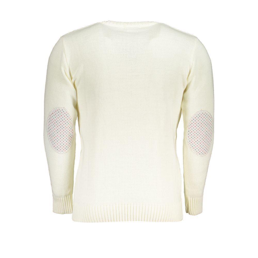 US Grand Polo White Fabric Sweater