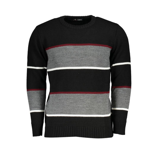 US Grand Polo Black Fabric Sweater