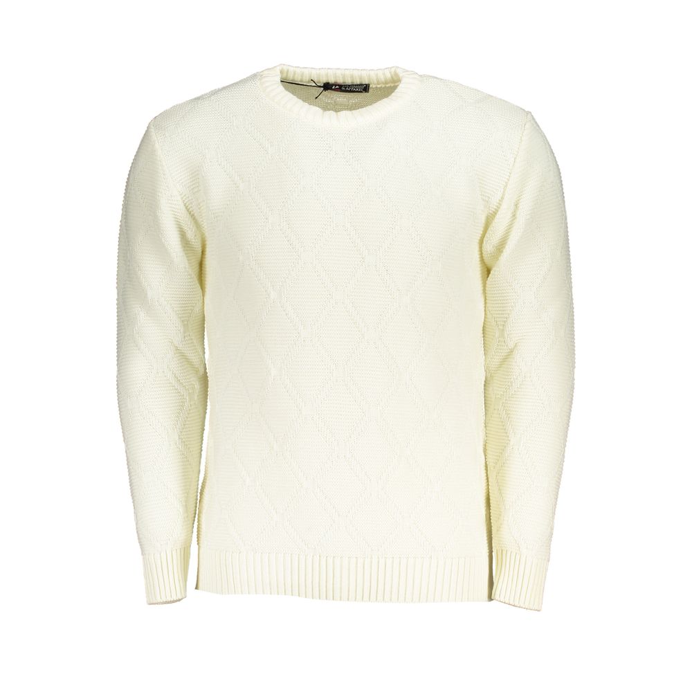 US Grand Polo White Fabric Sweater