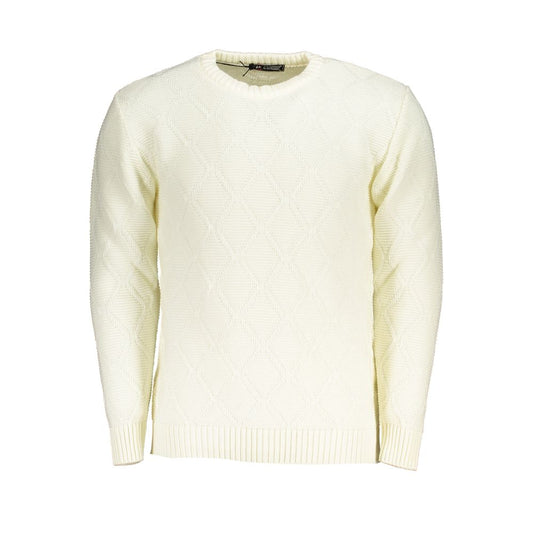 US Grand Polo White Fabric Sweater