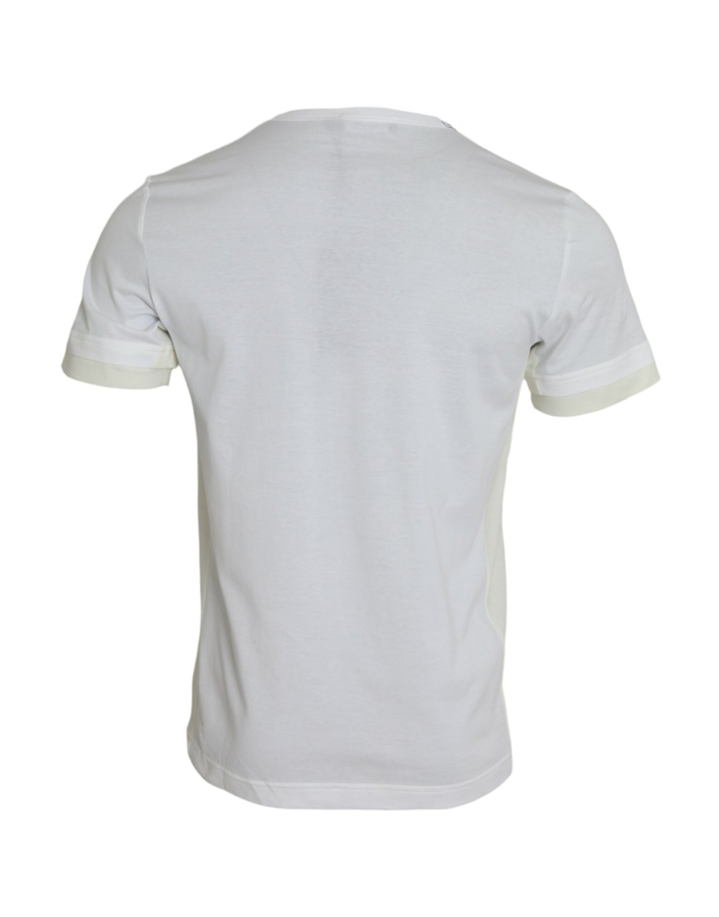 Dolce &amp; Gabbana White Cotton Pocket Short Sleeve T-Shirt