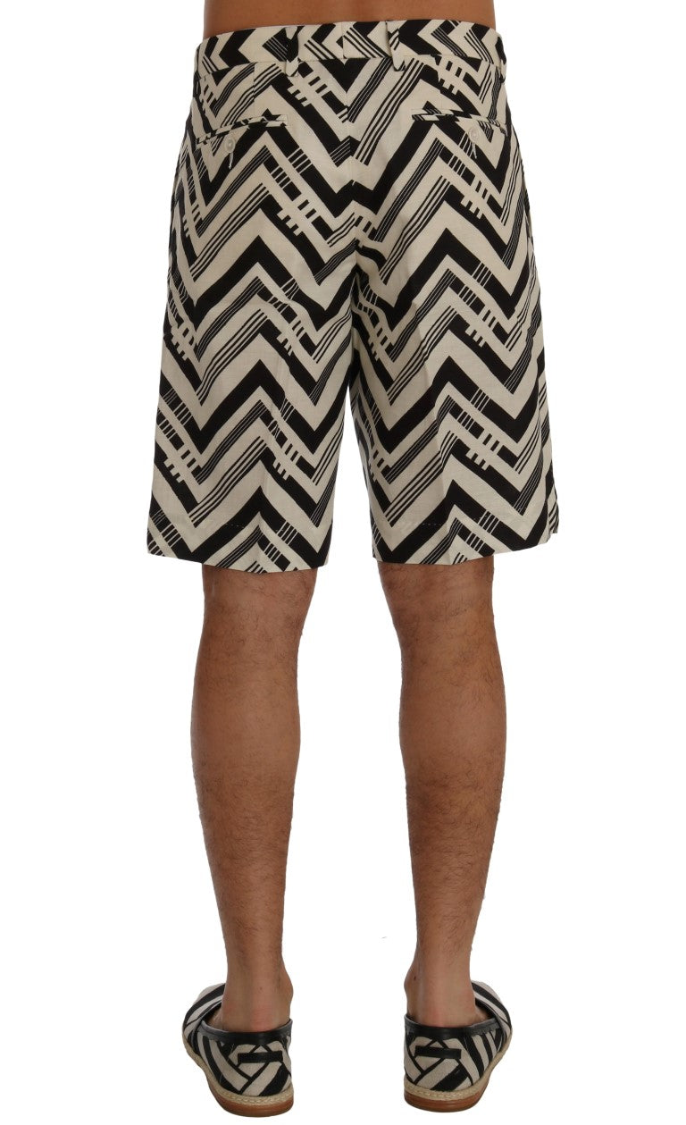 Dolce &amp; Gabbana Striped Casual Knee High Shorts