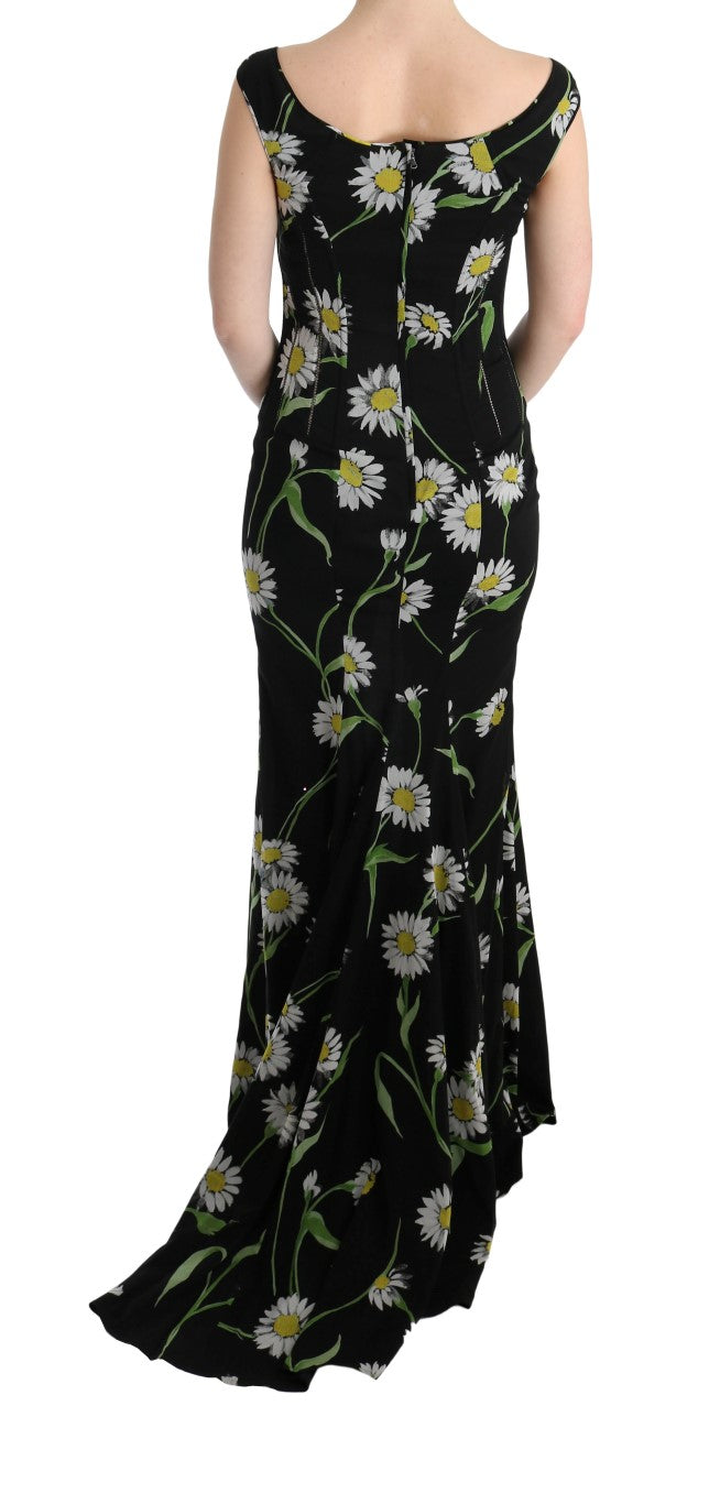 Dolce &amp; Gabbana sunflower print full length shift dress