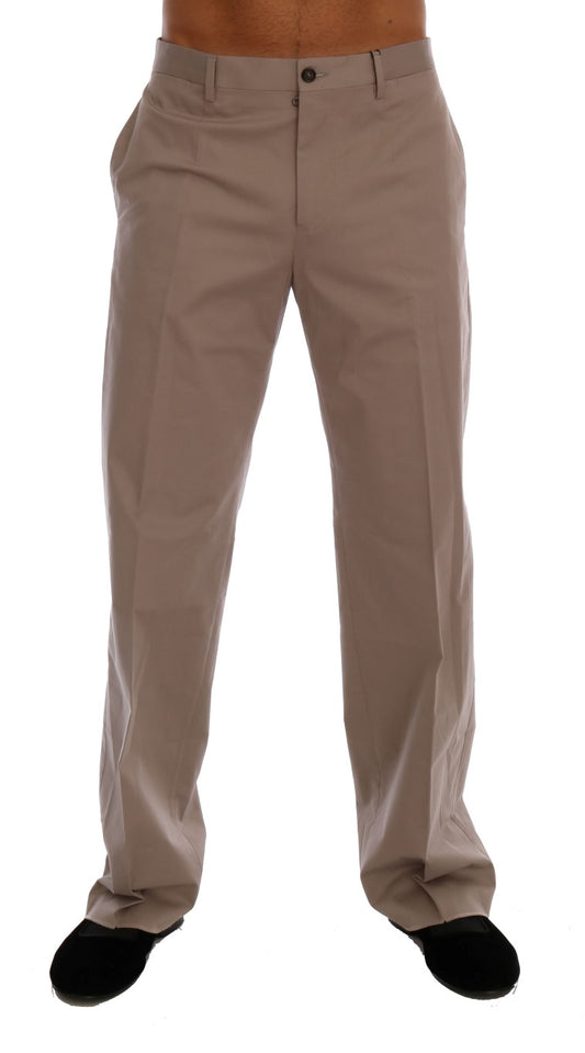 Dolce & Gabbana Schicke Beige Chinos Freizeithosen