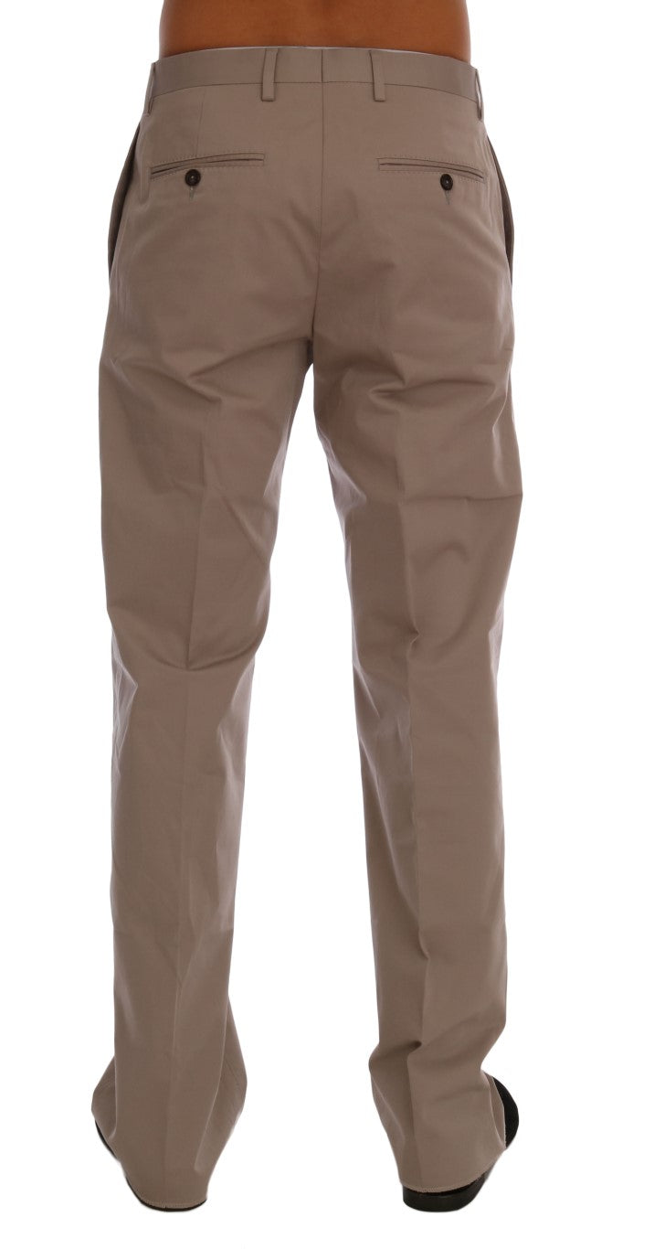 Dolce & Gabbana Schicke Beige Chinos Freizeithosen