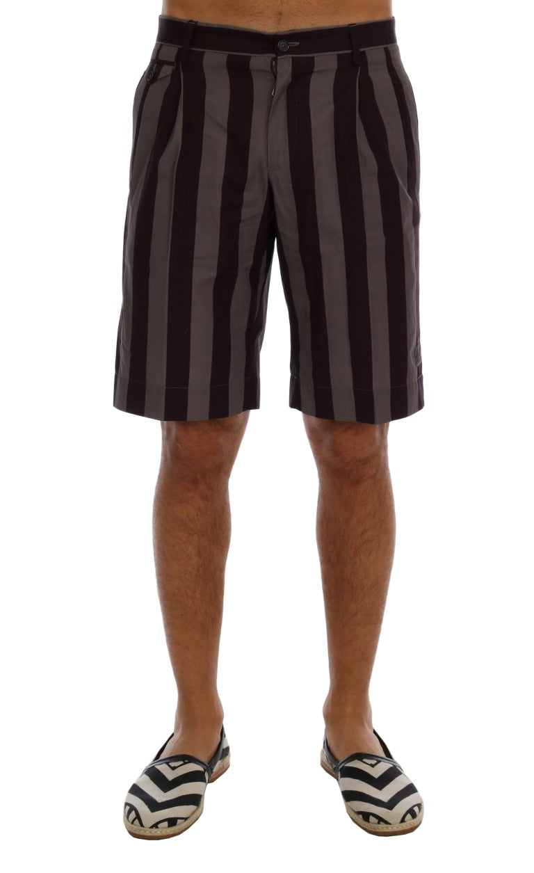 Dolce &amp; Gabbana Casual Striped Cotton Shorts