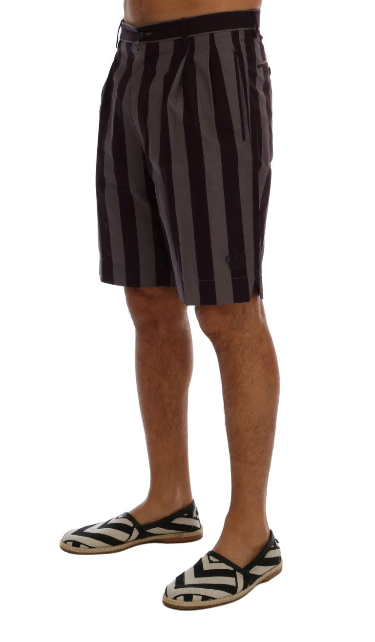 Dolce &amp; Gabbana Casual Striped Cotton Shorts