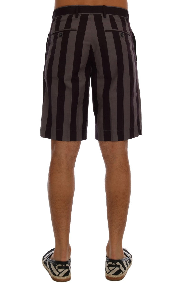 Dolce &amp; Gabbana Casual Striped Cotton Shorts