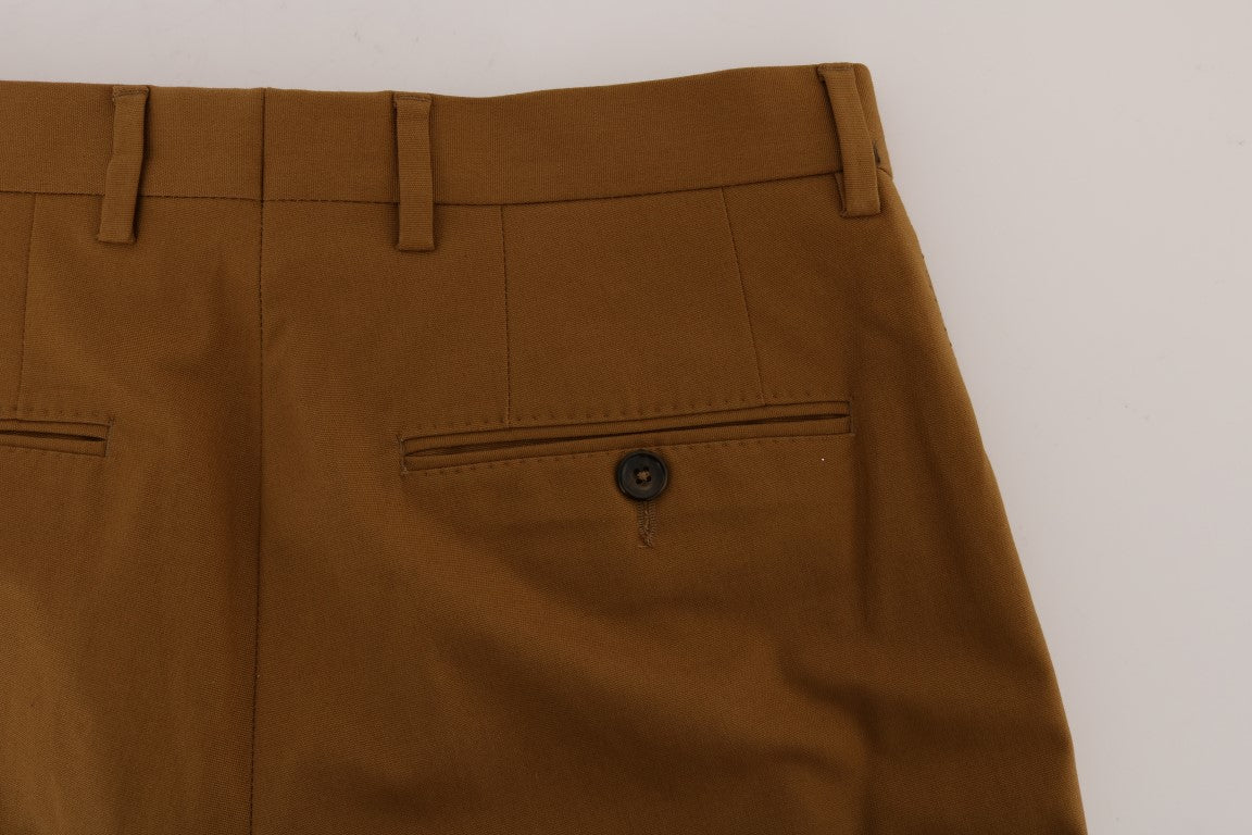 Dolce &amp; Gabbana Elegant Brown Formal Pants for Men