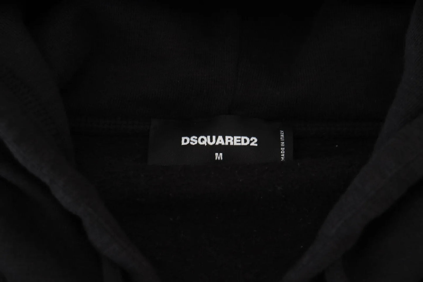 Dsquared² Black Embellished Zip Hoodie