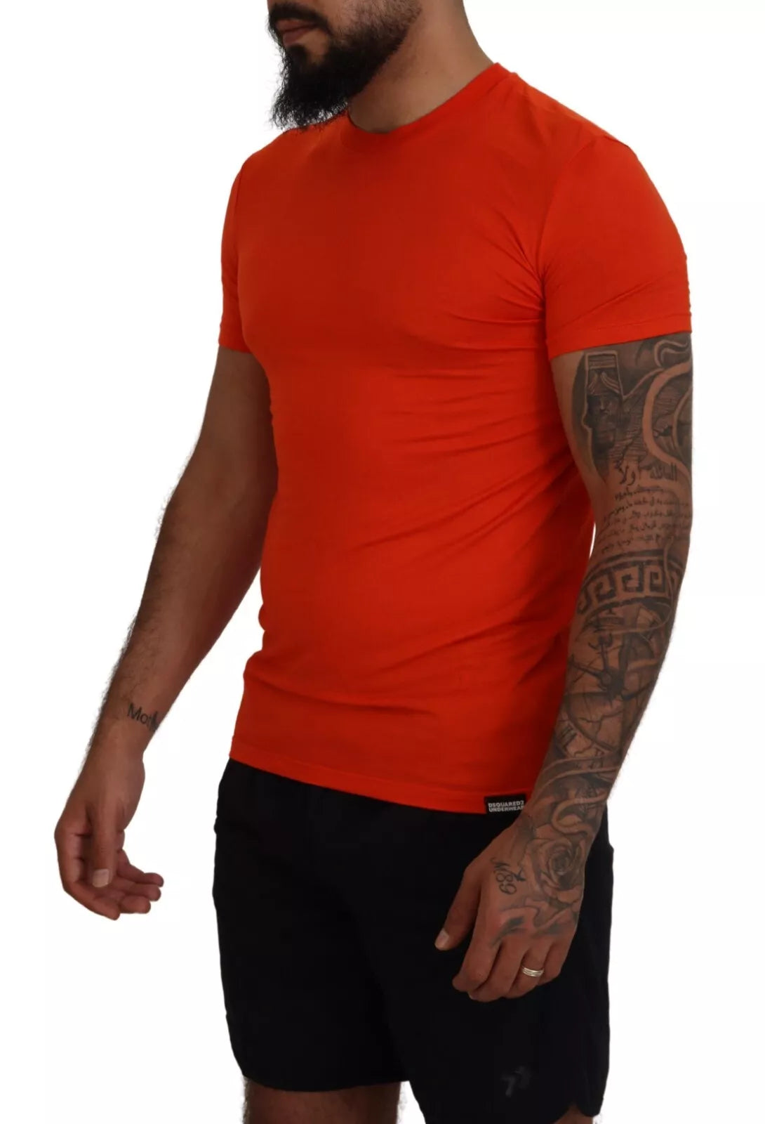 Dsquared² Orange Modal Short Sleeve Crew Neck T-Shirt