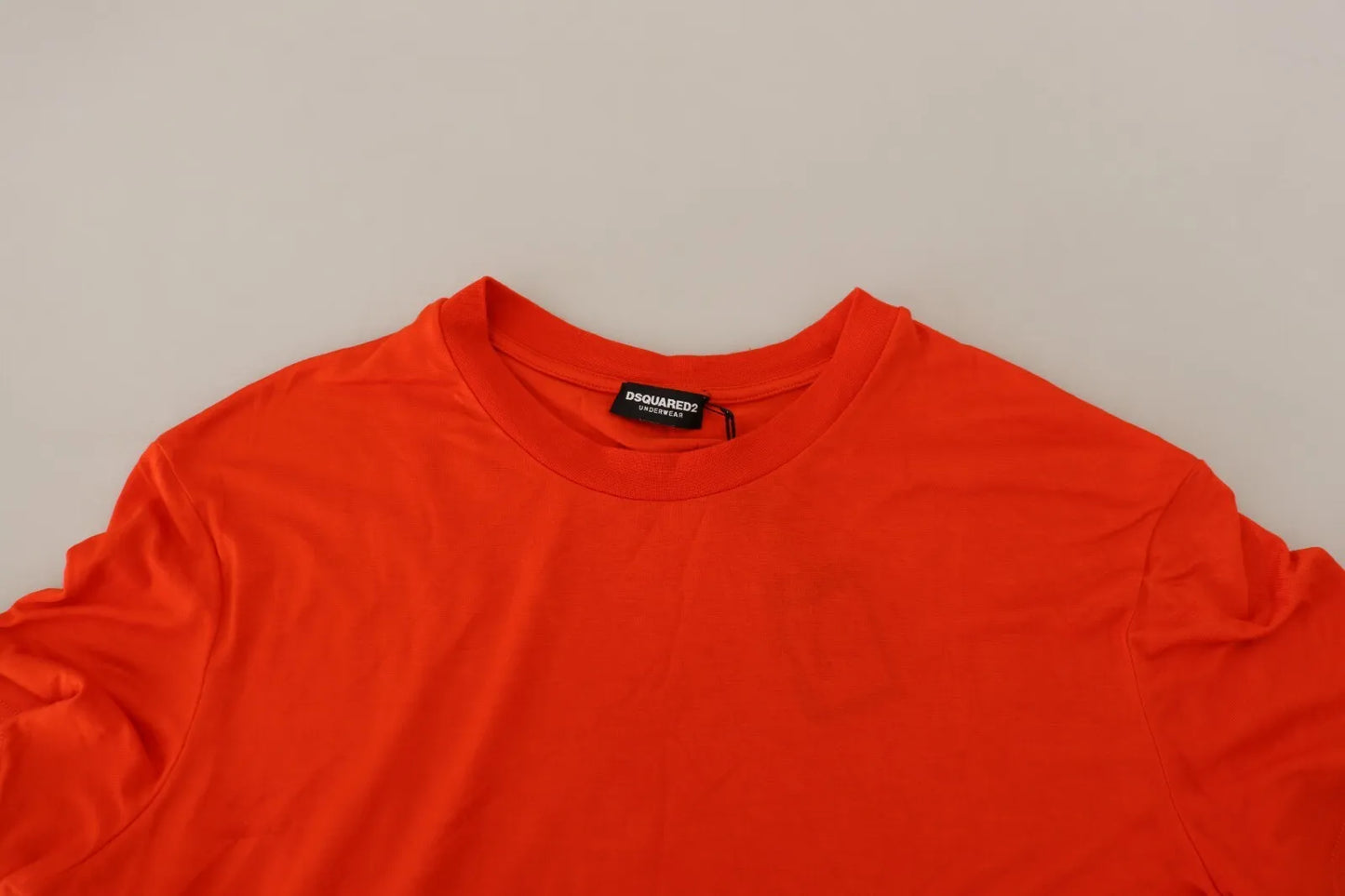 Dsquared² Orange Modal Short Sleeve Crew Neck T-Shirt