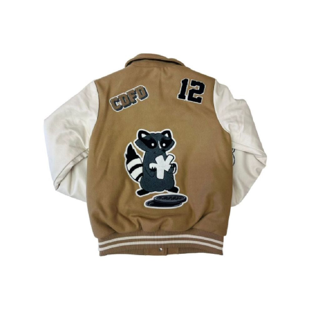 Comme Des Fuckdown Chic bomber jacket made of cotton and eco-leather