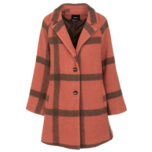 Imperfect Elegant pink wool blend winter coat