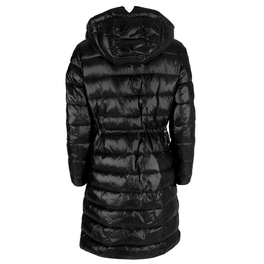 Yes Zee Elegant Long Hooded Down Jacket for Women