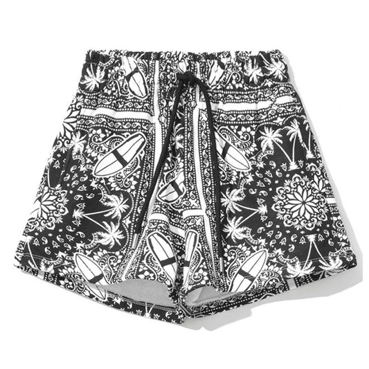 Comme Des Fuckdown Abstrakte Shorts aus Baumwolle mit Palmenmuster