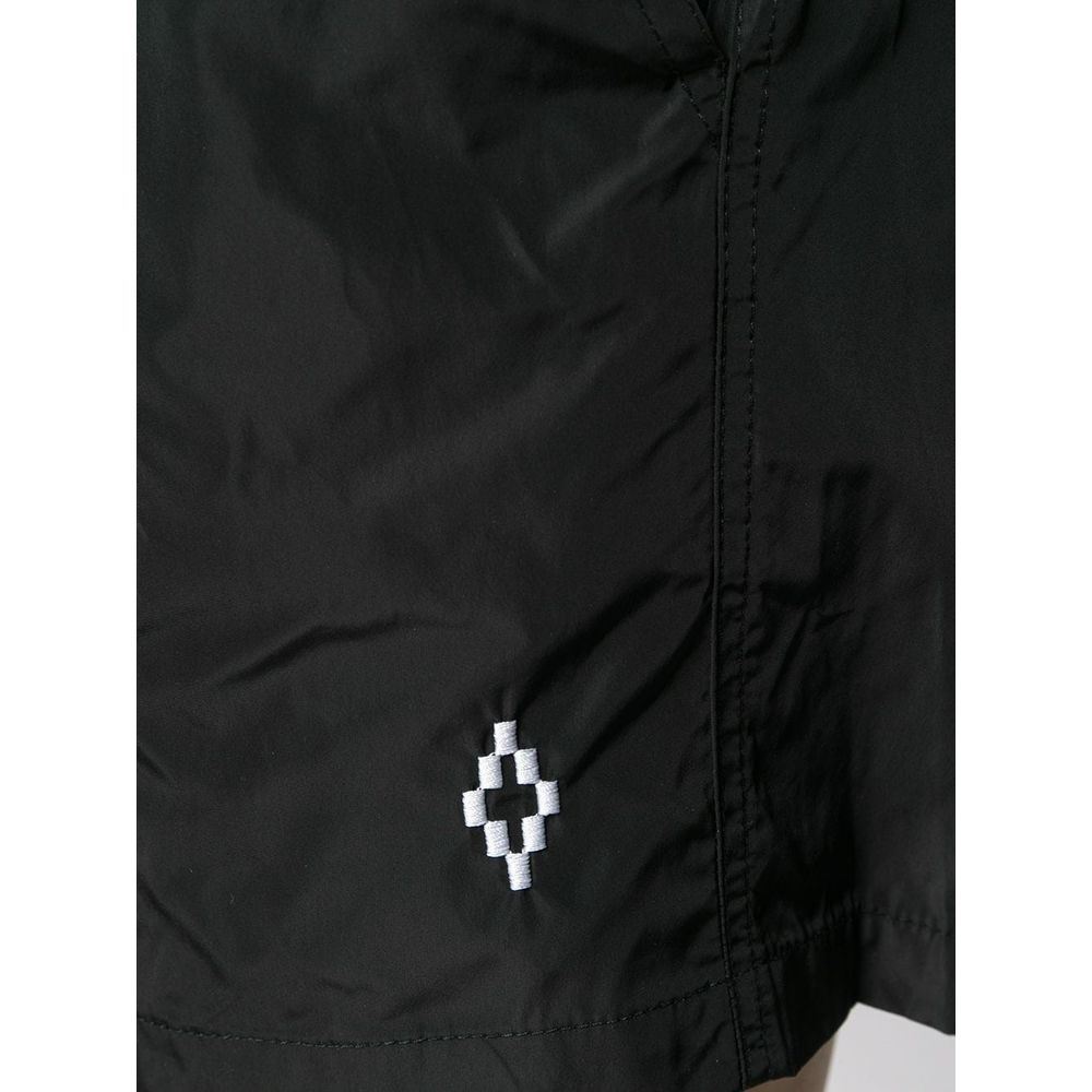 Marcelo Burlon Luxe Embroidered Logo Swim Shorts for Men