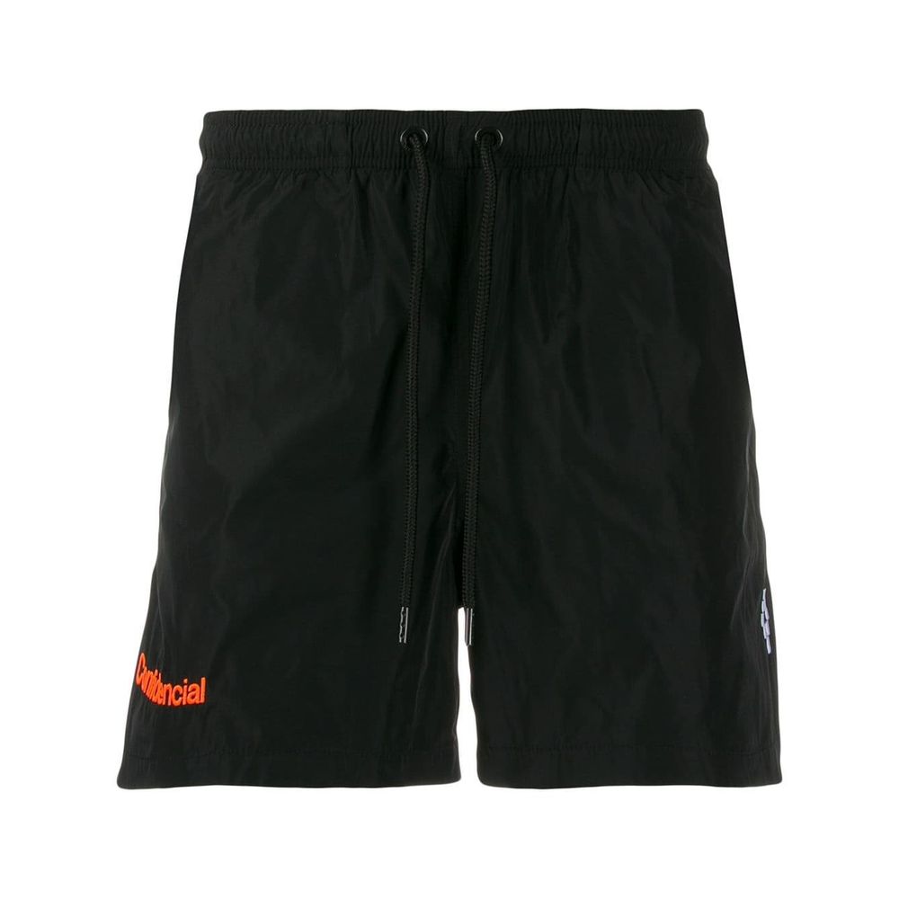 Marcelo Burlon Luxe Embroidered Logo Swim Shorts for Men