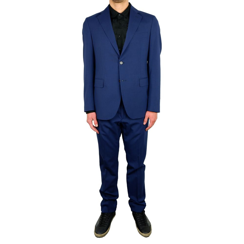 Aquascutum Elegant two-piece suit made of a wool blend in blue