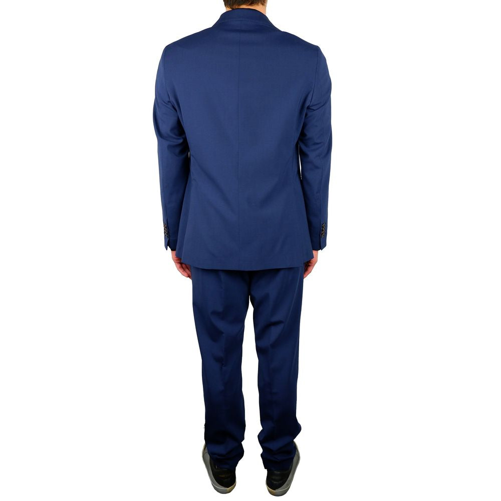 Aquascutum Elegant two-piece suit made of a wool blend in blue