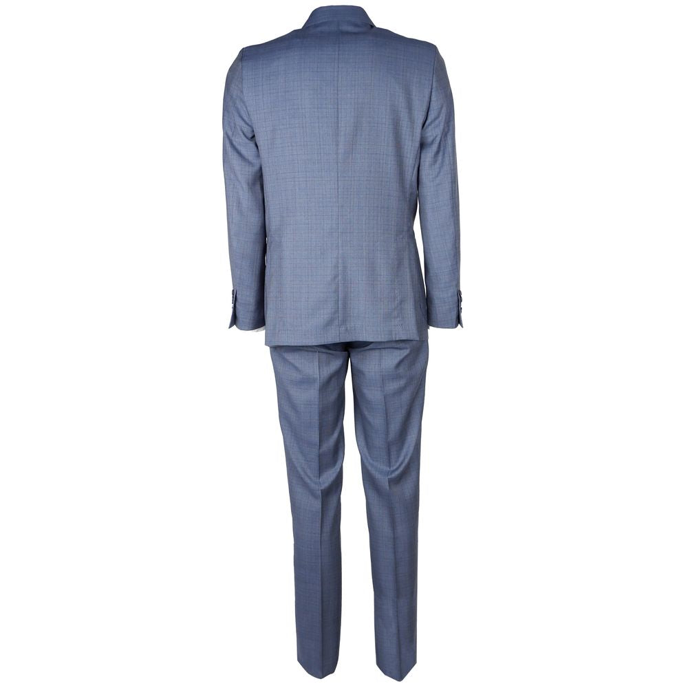 Made in Italy suit in blue virgin wool