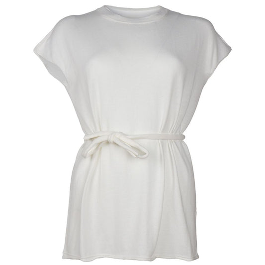 Alpha Studio White Cotton Dress