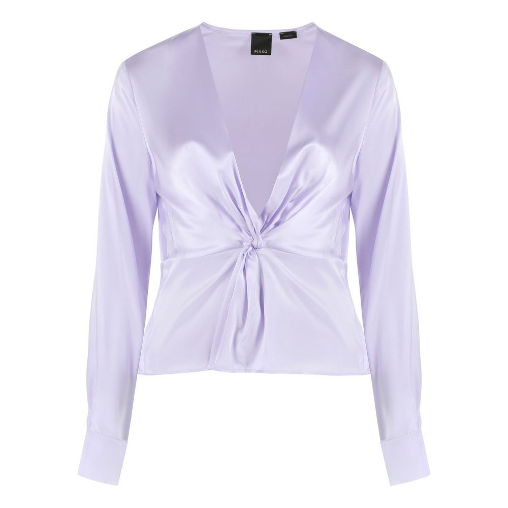 PINKO lilac silk blouse Elegance