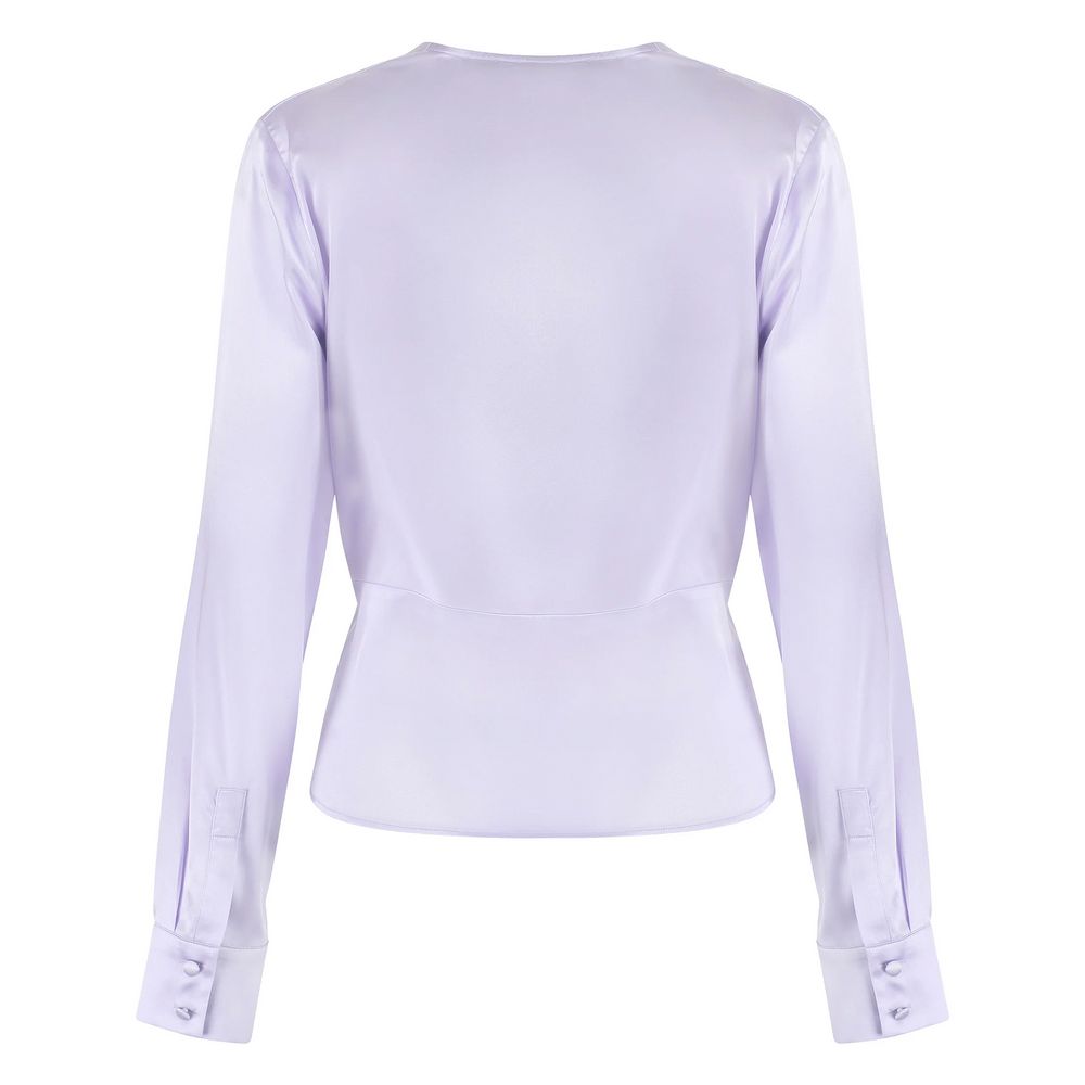 PINKO lilac silk blouse Elegance