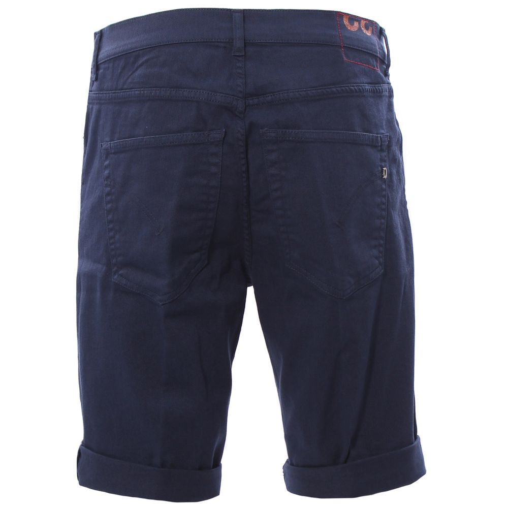 Dondup Chic dark blue shorts made of stretch cotton