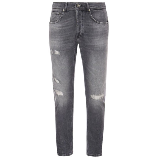 Dondup Schicke graue Dian-Jeans mit Distressed-Details