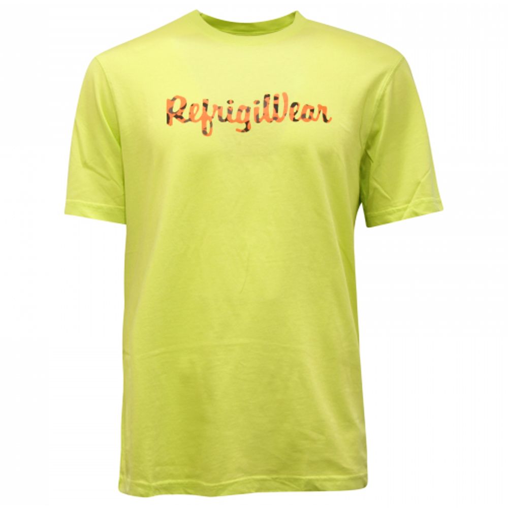 Refrigiwear Sunshine Yellow Logo Crew Neck Tee