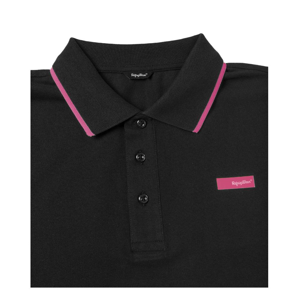 Refrigiwear Elegant cotton polo with contrasting details