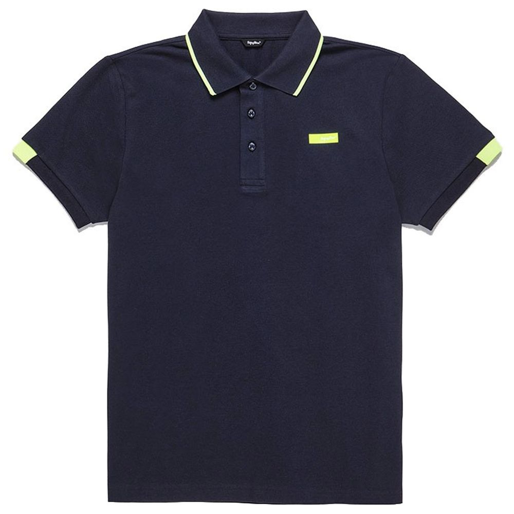 Refrigiwear Elegant cotton polo shirt with contrasting accents