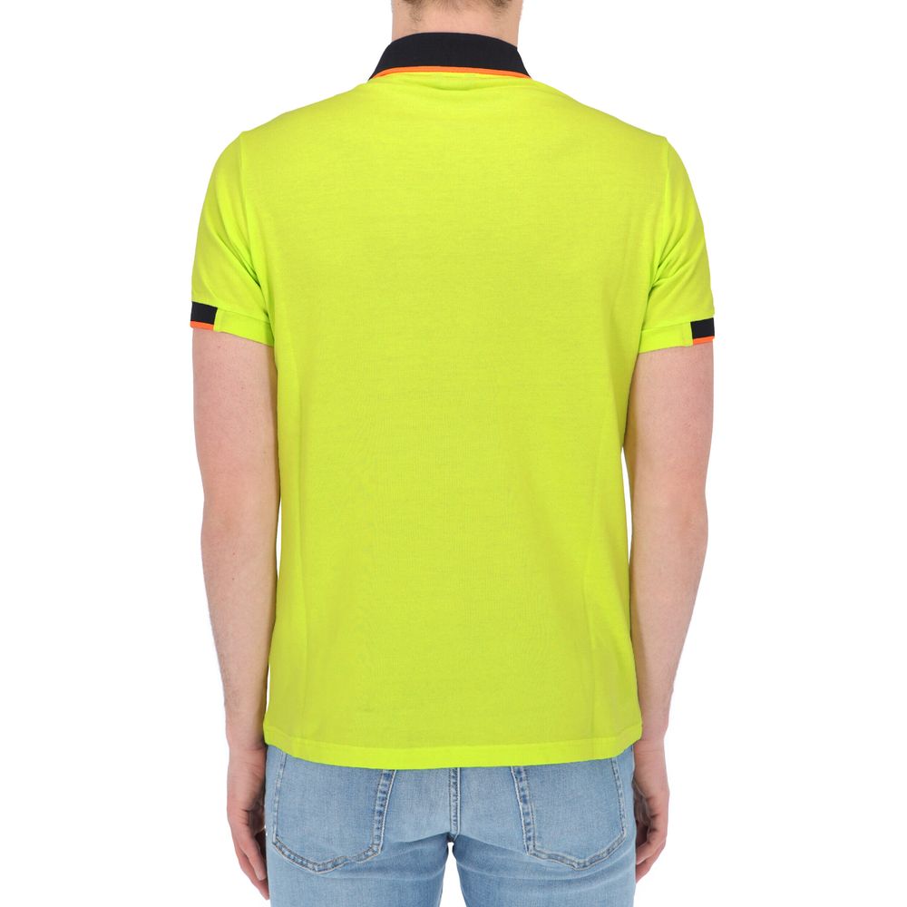 Refrigiwear Sunny yellow cotton polo with contrasting accents