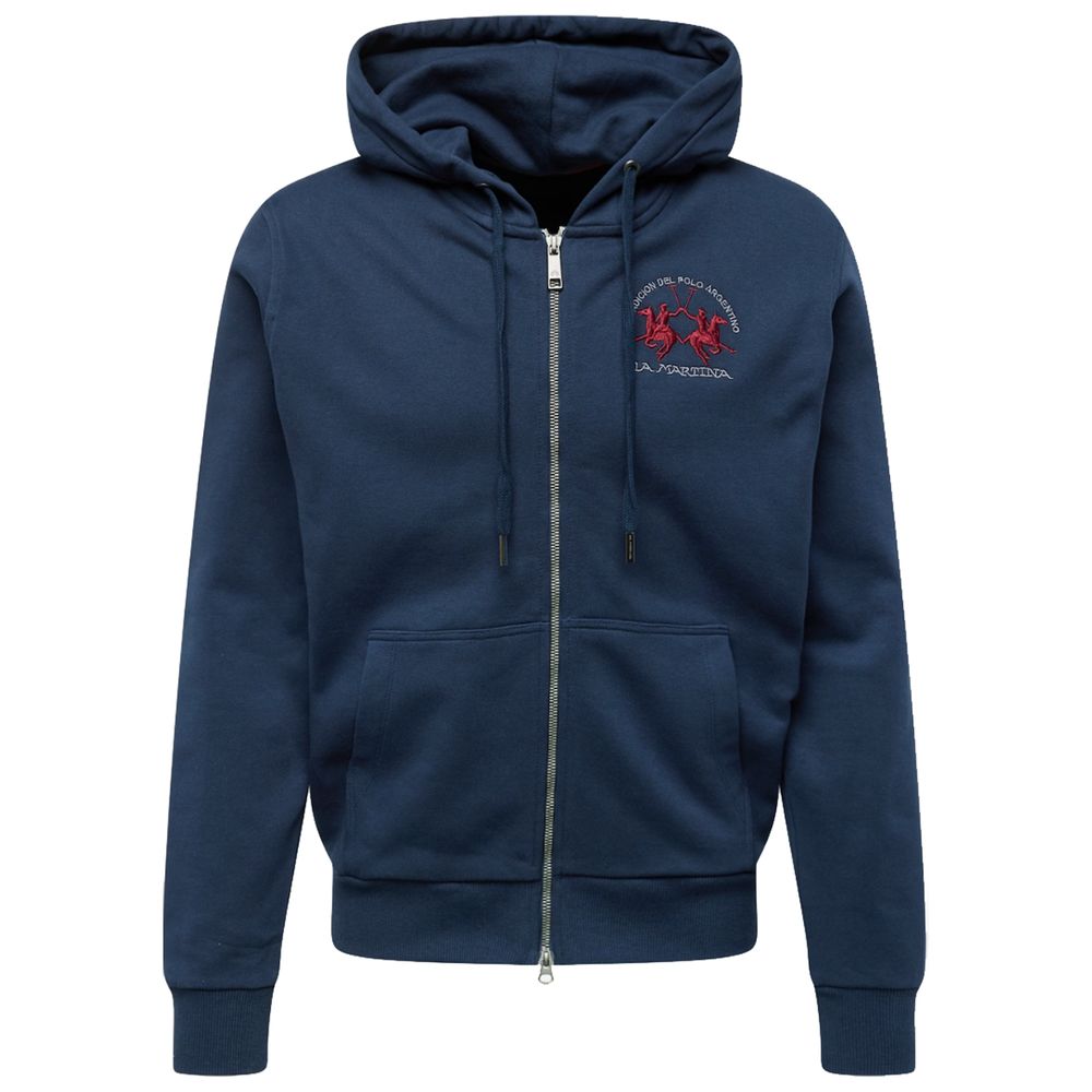 La Martina Elegant Cotton Zip Hoodie