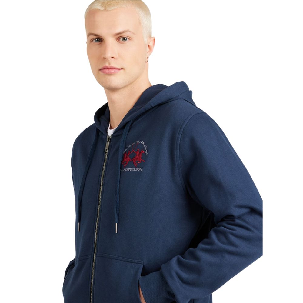 La Martina Elegant Cotton Zip Hoodie