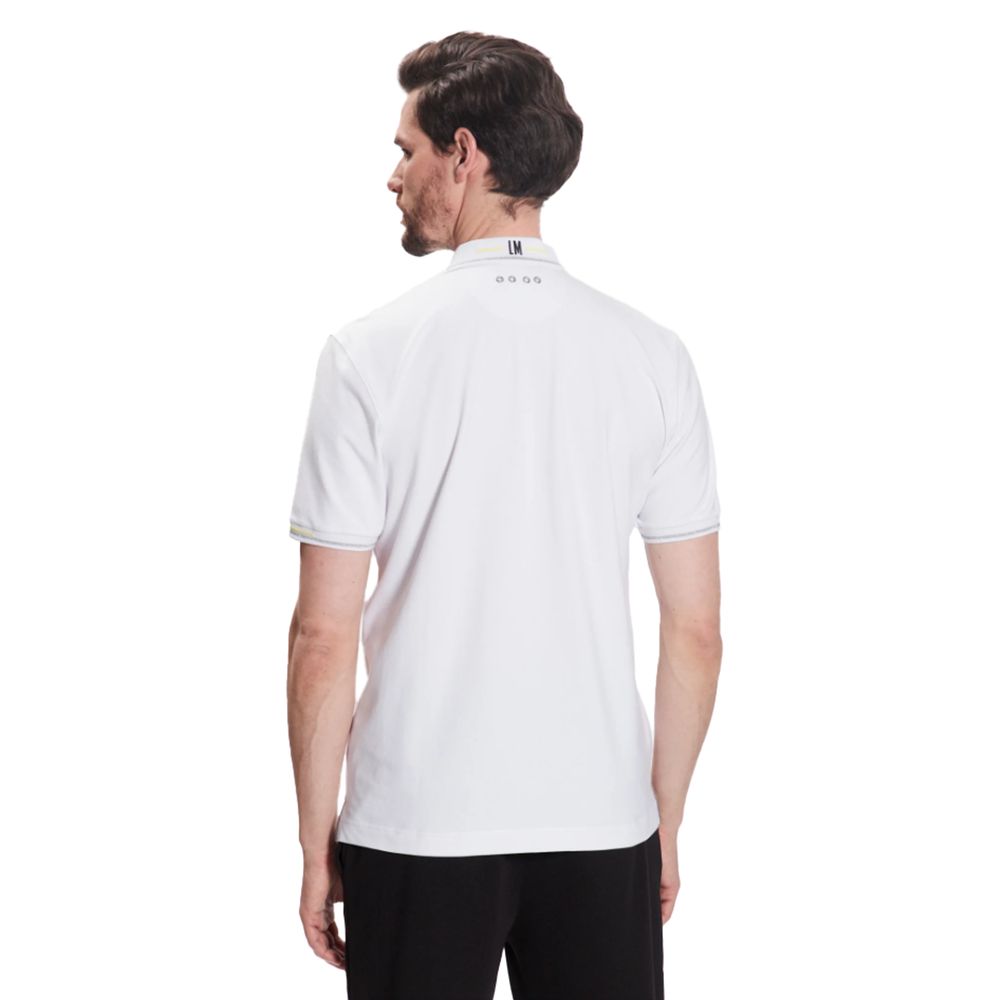 La Martina White Cotton Polo Shirt