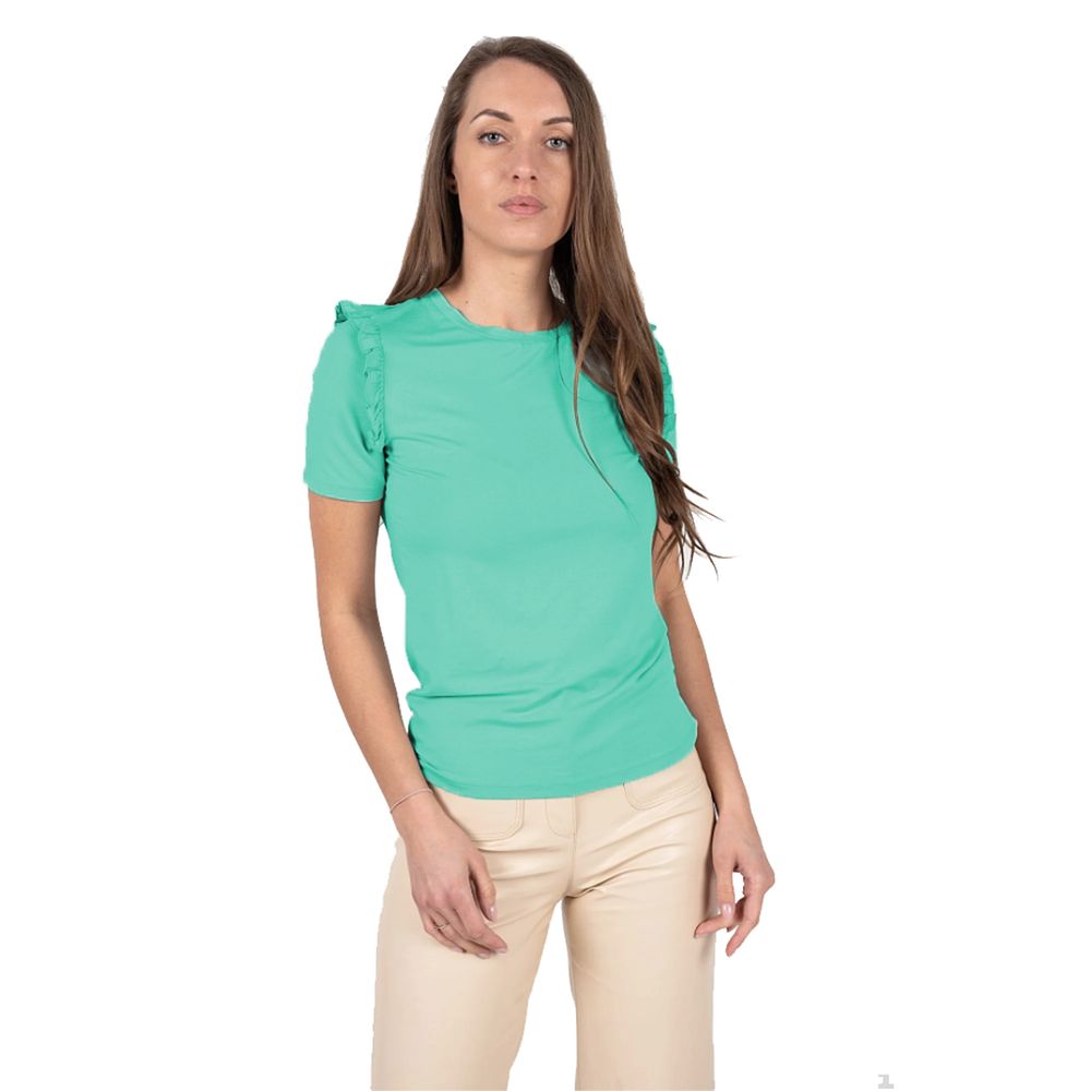 Patrizia Pepe Green Viscose Tops &amp; T-Shirt