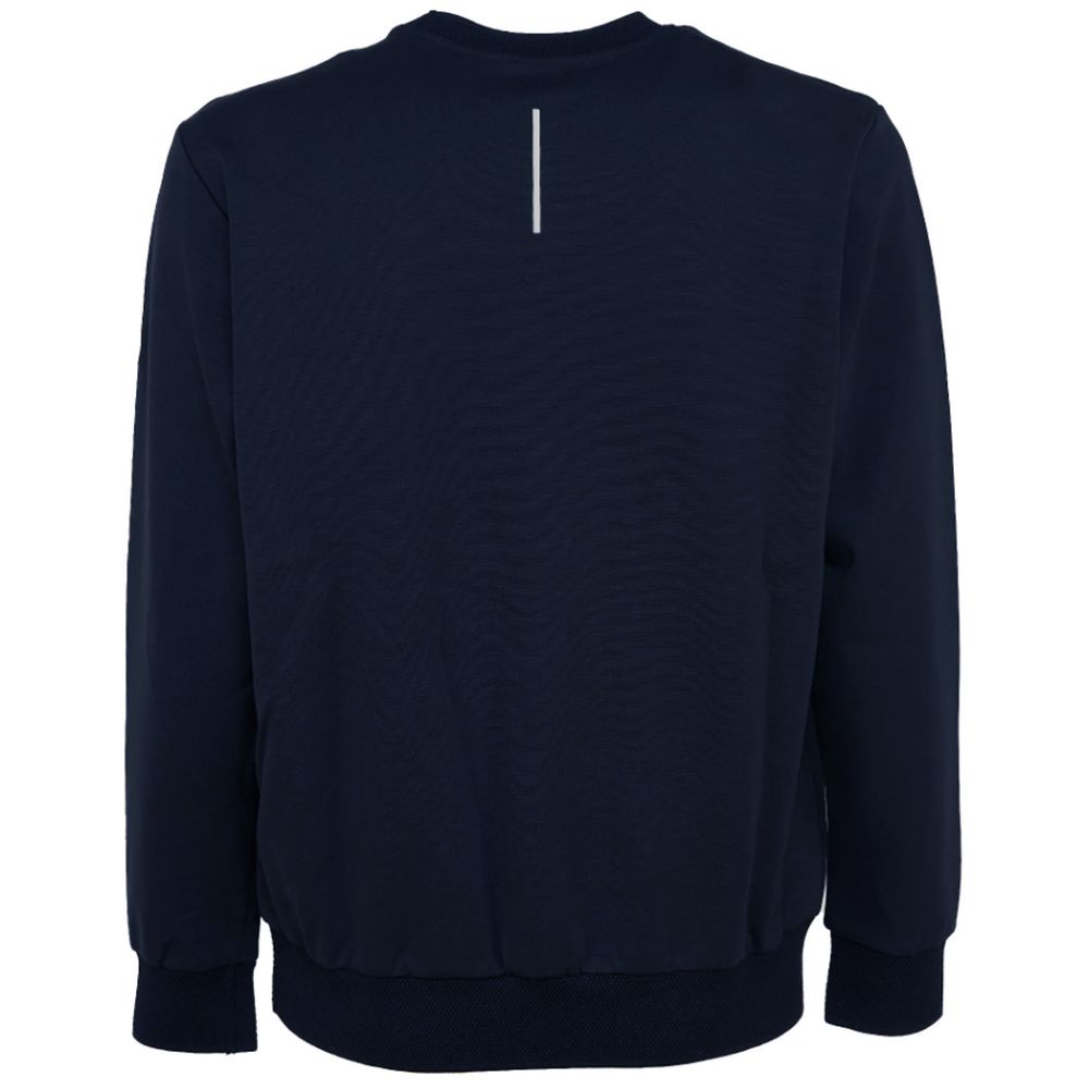 People Of Shibuya Glattes Marineblau Technisches Gewebe Crewneck